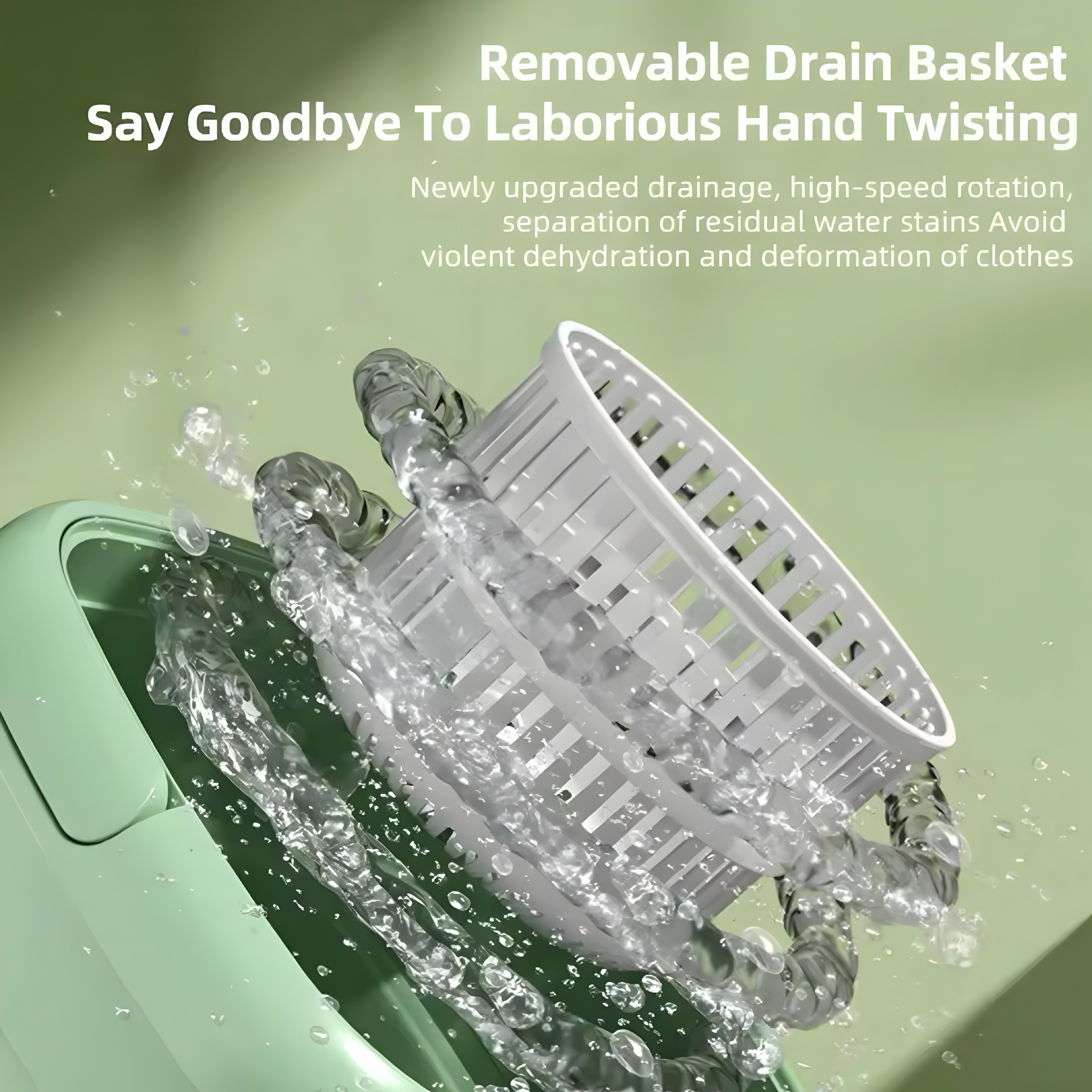 Foldable 2-in-1 Wash&Dry Bucket